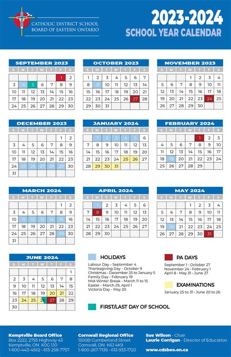 School Year Calendar – Halton Catholic District School Board.